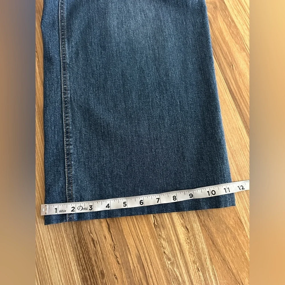 Jessica Simpson Tease High Rise Wide Leg Jeans Patch Pocket Plus Size 18 W